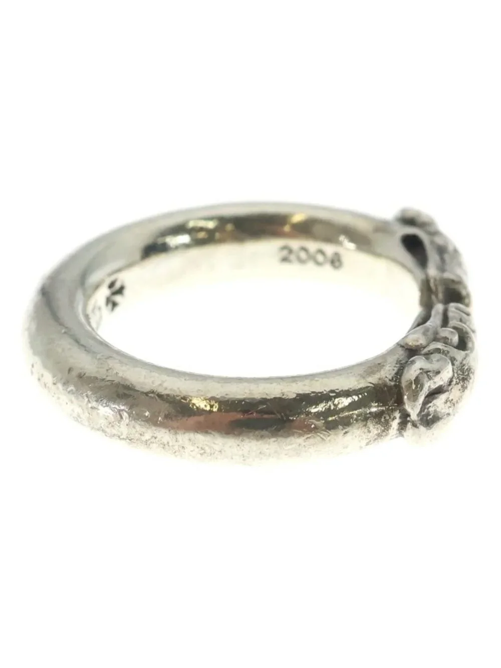 Chrome Hearts Double Dog Ring Silver